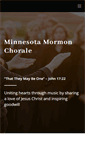 Mobile Screenshot of mnmormonchorale.org