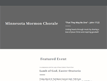 Tablet Screenshot of mnmormonchorale.org